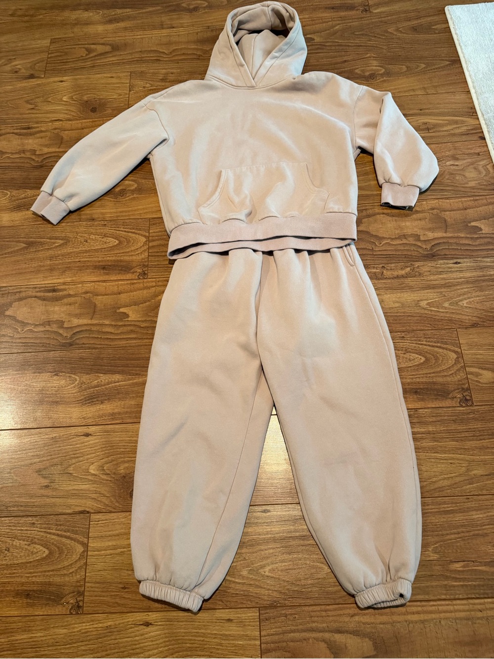 Women’s  - Light Beige Cozy Sweatshirt & Joggers Set.